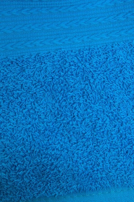 Полотенце махровое 70х140 см (Ituma), однотонное бирюзовое#3