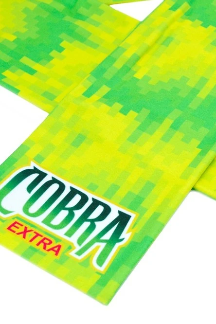 Шарф  двухслойный утепленный 15х150 см, с полной запечаткой "Cobra extra"#4