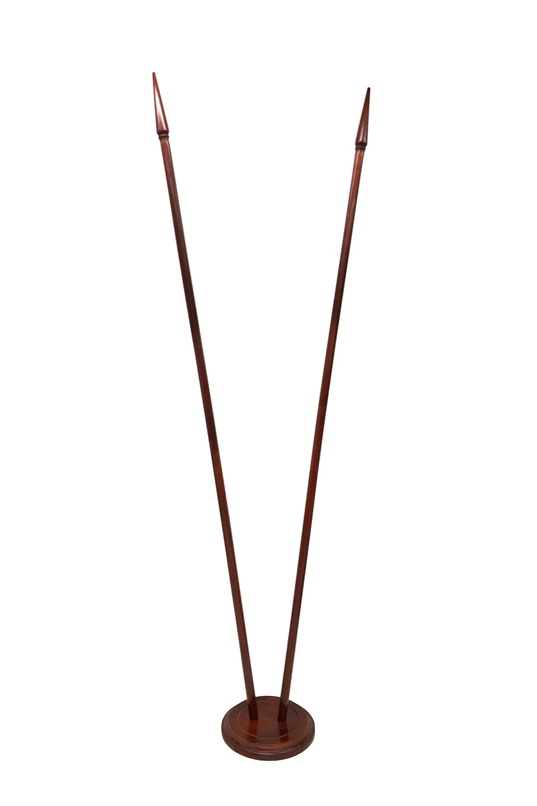 Основание деревянное Тарелка 2 штока, каштан#1