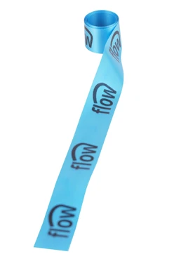 Купить лента сатин ширина 2,5 см голубую, печать черным с одной стороны