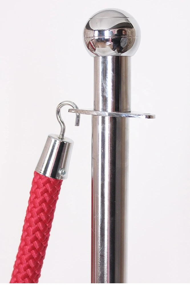 Мобильная стойка ограждения под серебро без каната#5