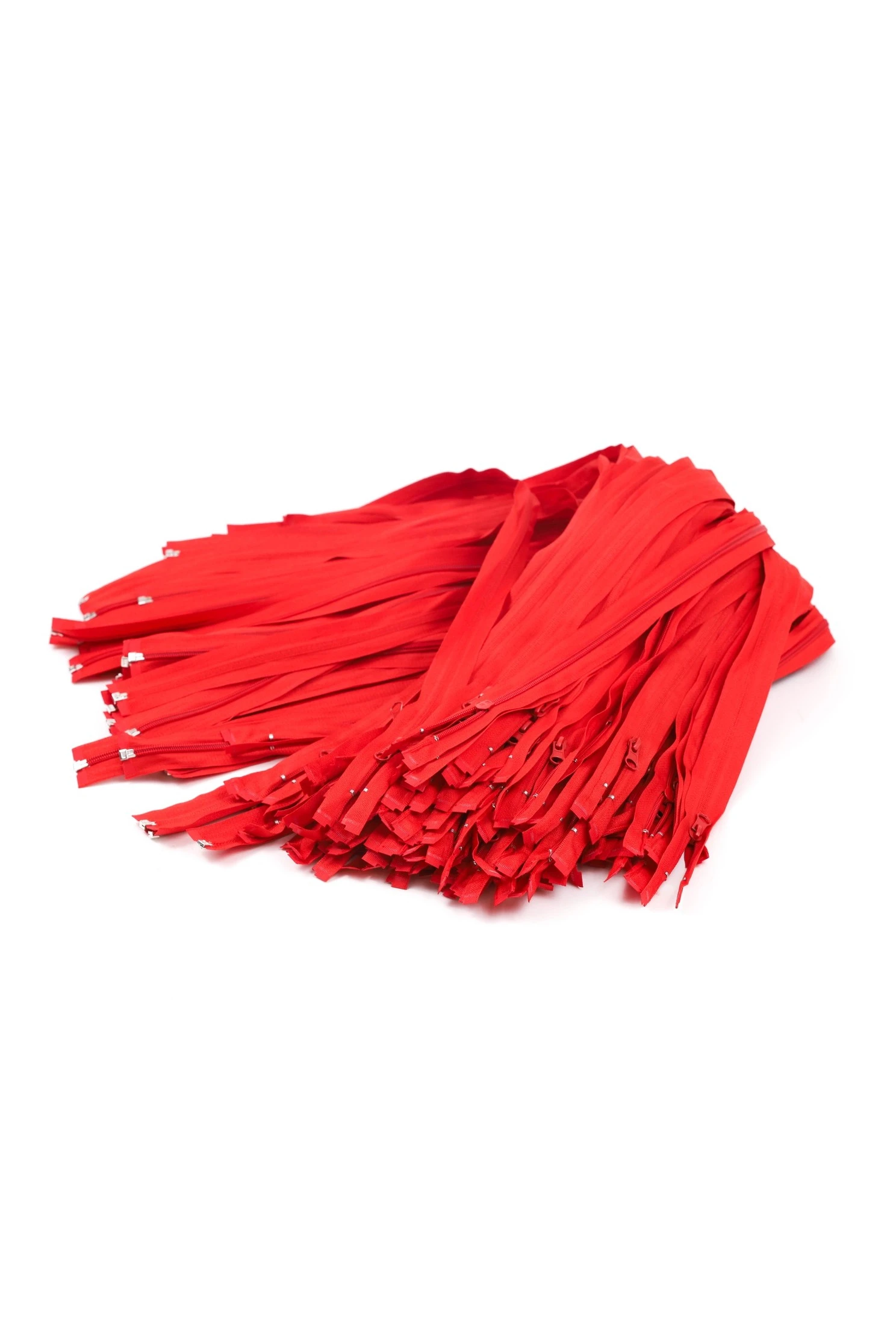 Молния спиральная реверсивная разъемная 80 см, тип 5, красная#2