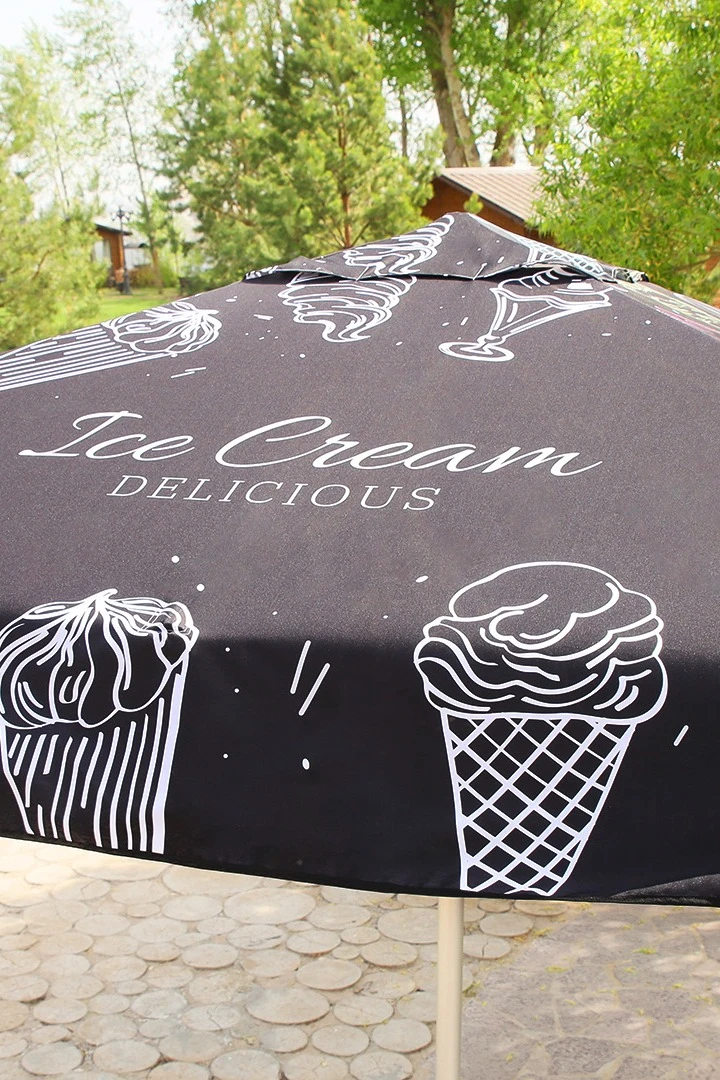 Зонт Майорка 2,5 м (купол 2,5х2,5 м), с полной запечаткой#1