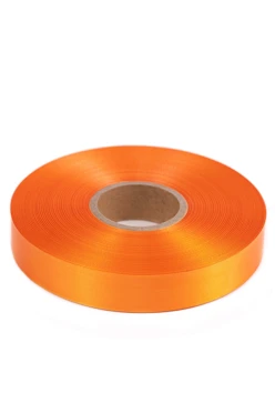 Купить ленту сaтин шириной 20 мм, однотонную оранжевую