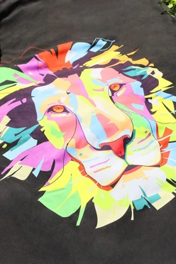 Плед Комфорт для пикника 120х145 см (трехслойный), с принтом "Leo"#2