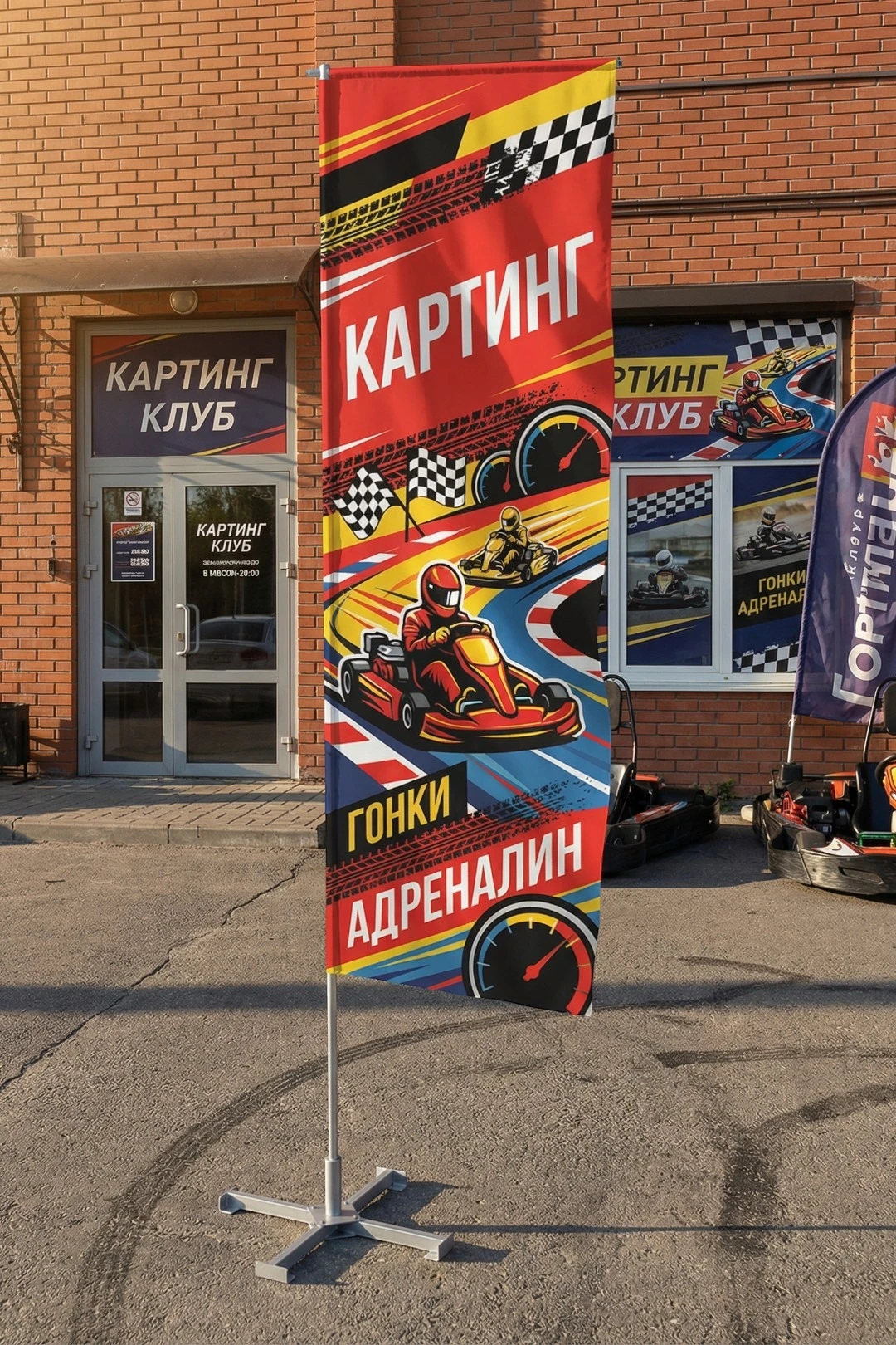 Флаг Бриз 90х280 см#6 Флаг Бриз 90х280 см#6