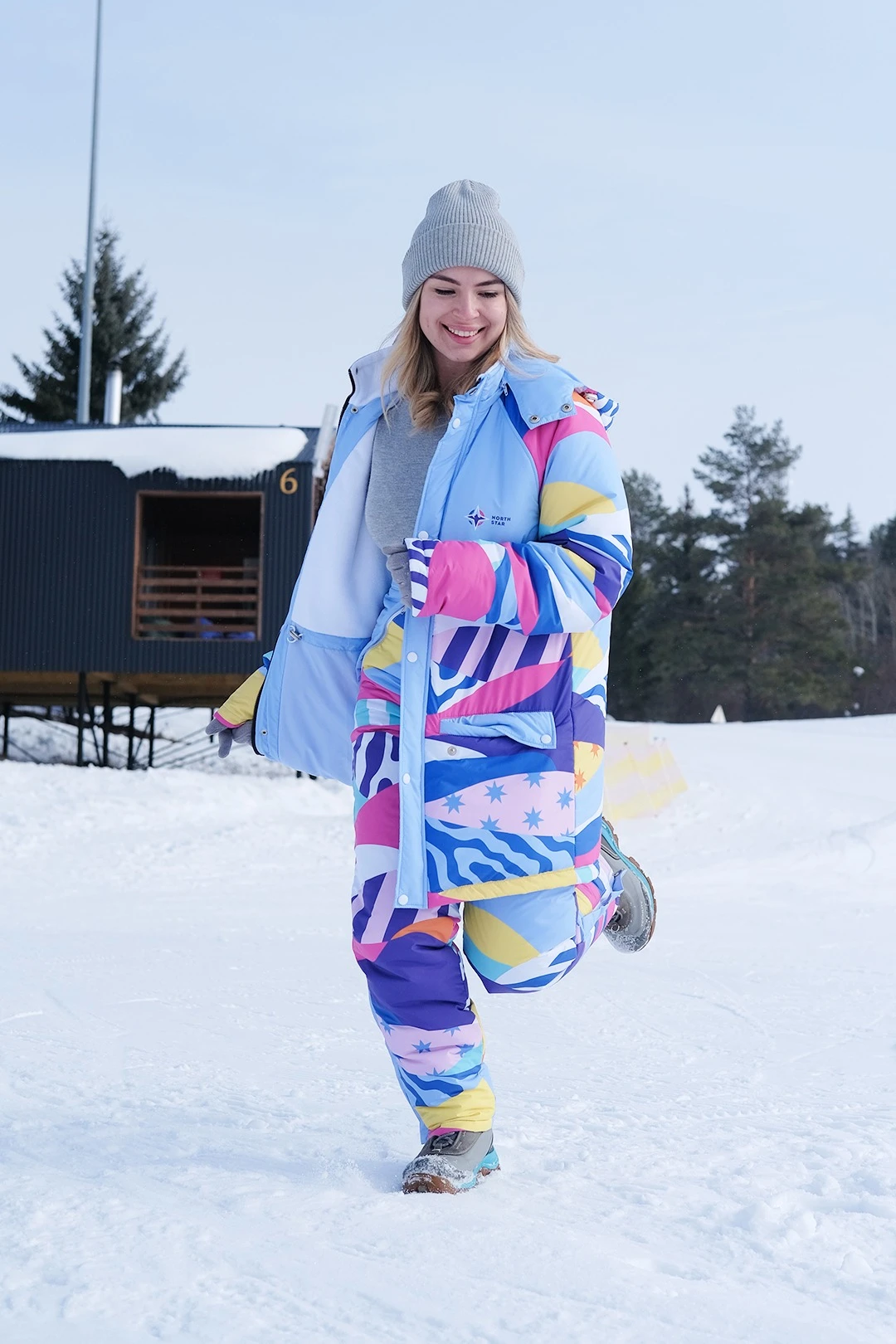 Купить куртку Вест унисекс с полной запечаткой "North Star"