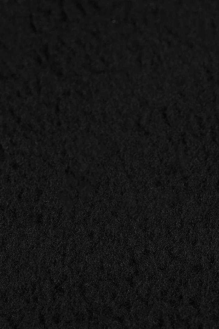 Ткань Флис 280 гр/м², 100% пэ, 160 см, черный Pantone Black C#1