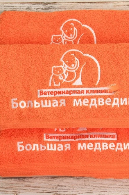 Полотенце махровое 70х140 см (Ituma), однотонное "Veterinary clinic"#1