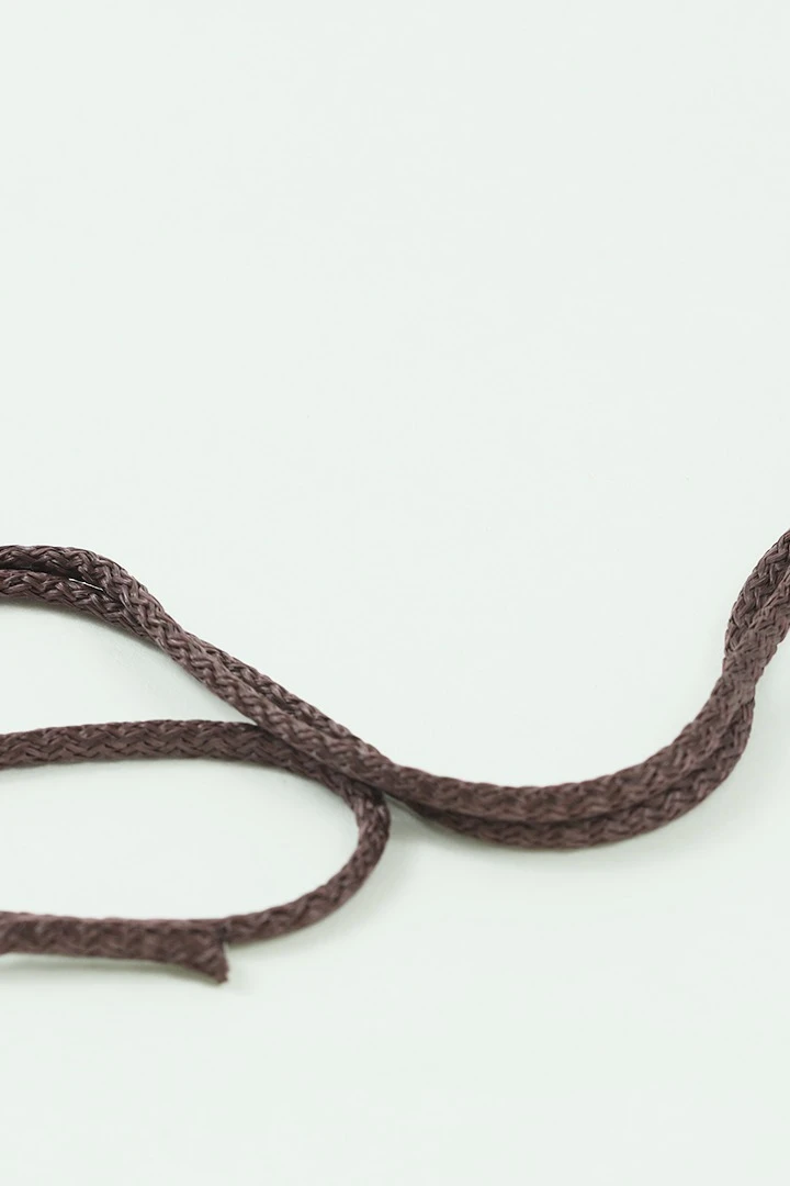 Шнур круглый с сердечником 100% ПЭ, 5 мм коричневый#3