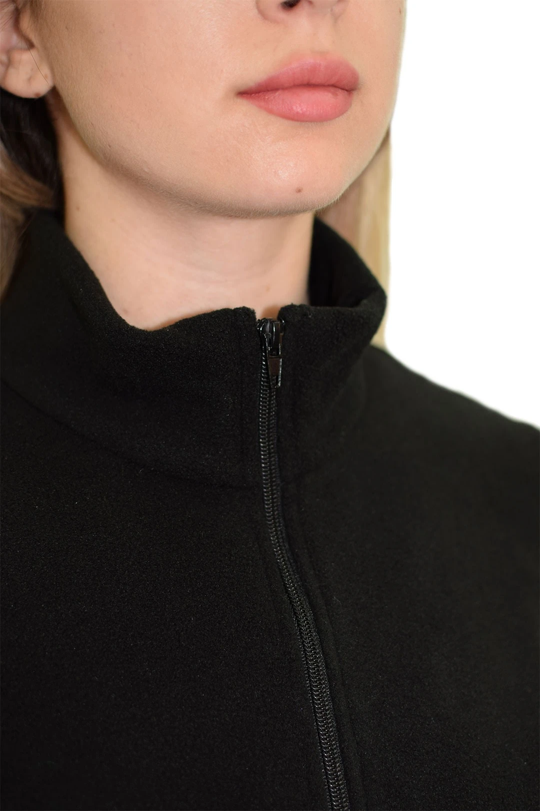 Купить женскую толстовку черную Харисон без капюшона