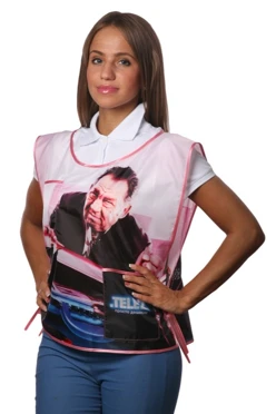 Купить накидку с полной запечаткой 50х55 см "TELE2"