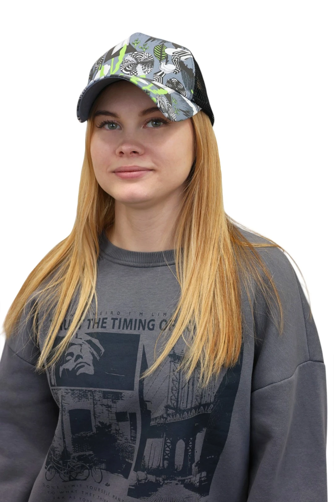 Бейсболка Аксель облегченная с полной запечаткой (хлопок) "Urban Timing"#2