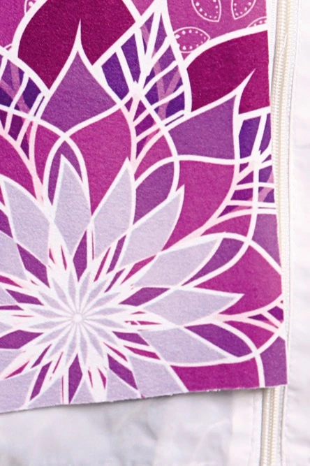 Шарф однослойный утепленный 15х150 см, с полной запечаткой "Yoga"#2