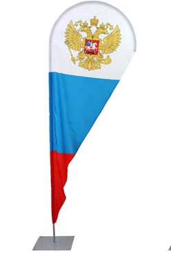 Арендовать флагшток Капля с основанием квадрат