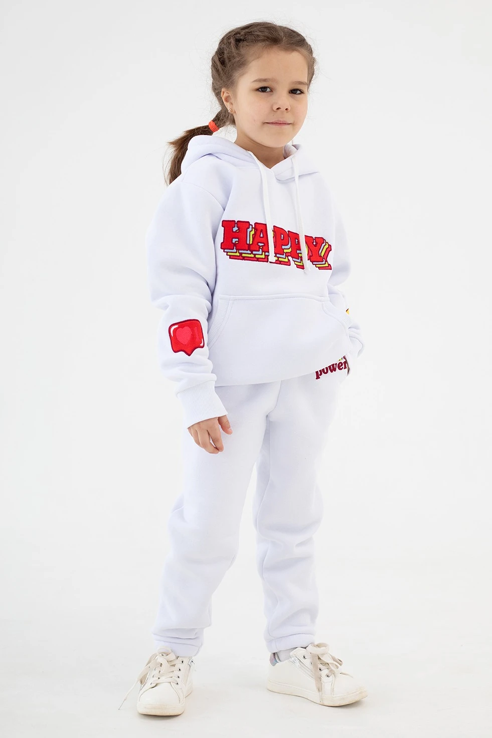 Спортивный костюм Кидс из футера детский, однотонный "Happy"#2