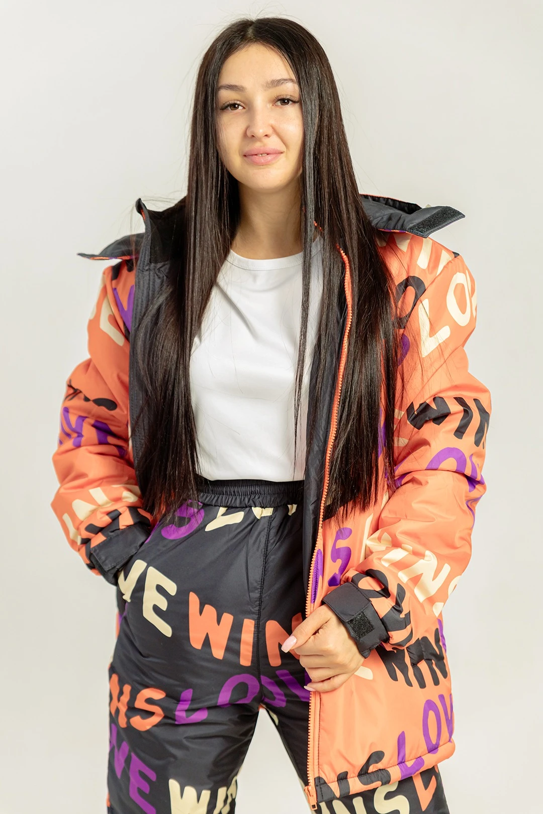 Куртка Арктик с капюшоном на синтепоне унисекс, с полной запечаткой "Osan"#6