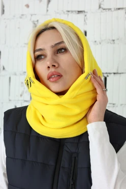 Капор Рейс флисовый взрослый, однотонный#1 Капор Рейс флисовый взрослый, однотонный#1