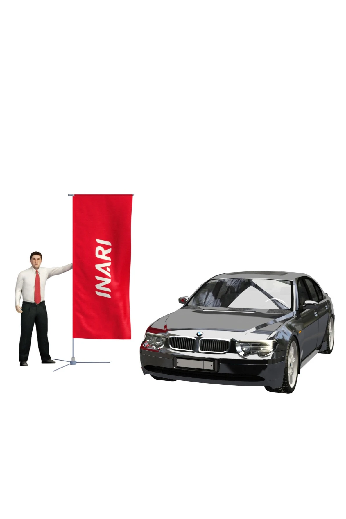 Флагшток Бриз Слим 2,5 м, алюминиевый (покраска)#1