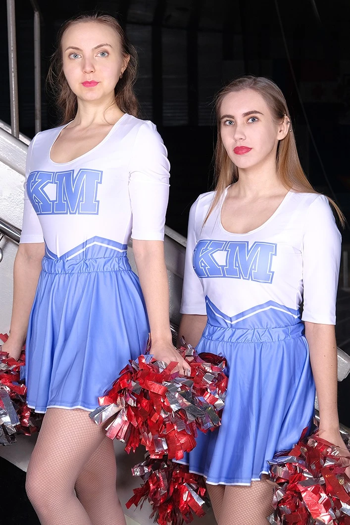 Юбка Лиа с шортами женская, с полной запечаткой "Cornflower"#1