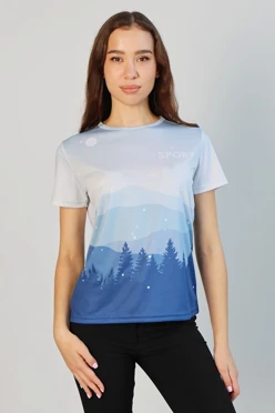 Купить футболку Гэлэкси из ники женская с полной запечаткой