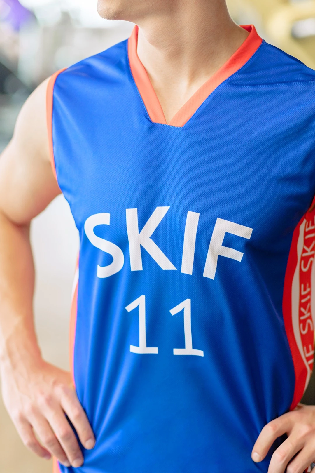 Баскетбольная форма Рональд мужская комбинированная, с полной запечаткой "Skif"#5