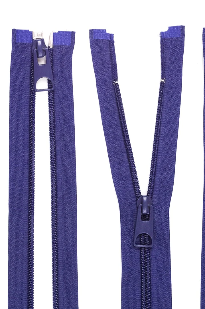 Молния спиральная рaзъемная 80 см, тип 5, темно-синяя#1