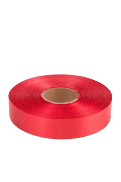 Купить ленту сaтин шириной 25 мм, однотонную красную