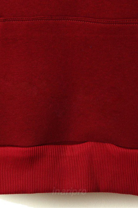 Худи Майк из футера унисекс, однотонный бордовый#3