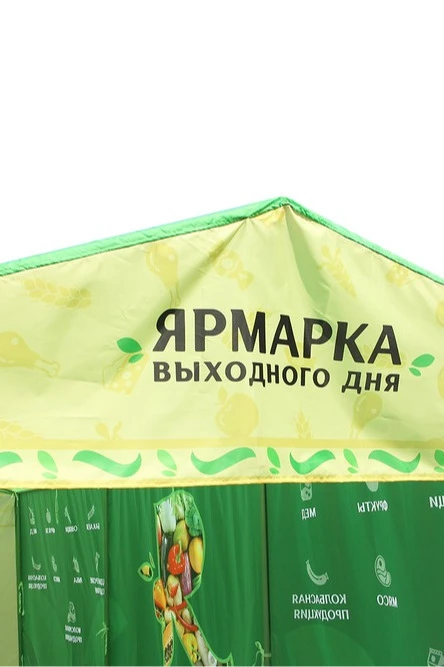 Тент с полной запечаткой (без козырька) 2х6 м "Weekend Fair"#3