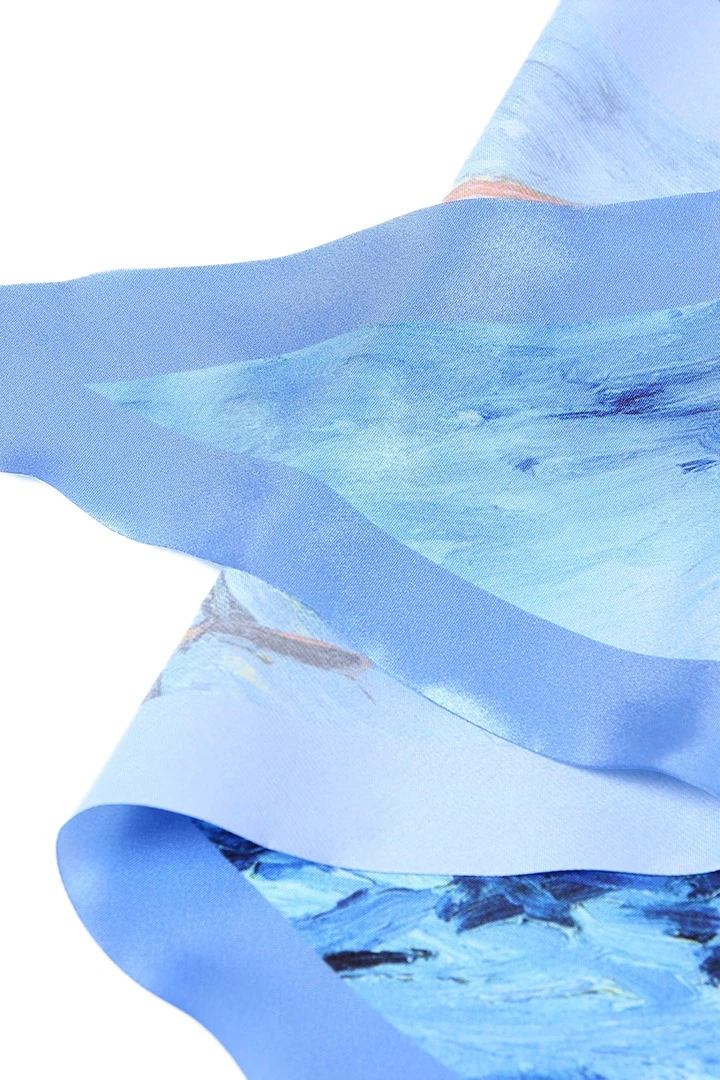 Косынка Шарлотта 60х60х90 см, с полной запечаткой "Parus"#4