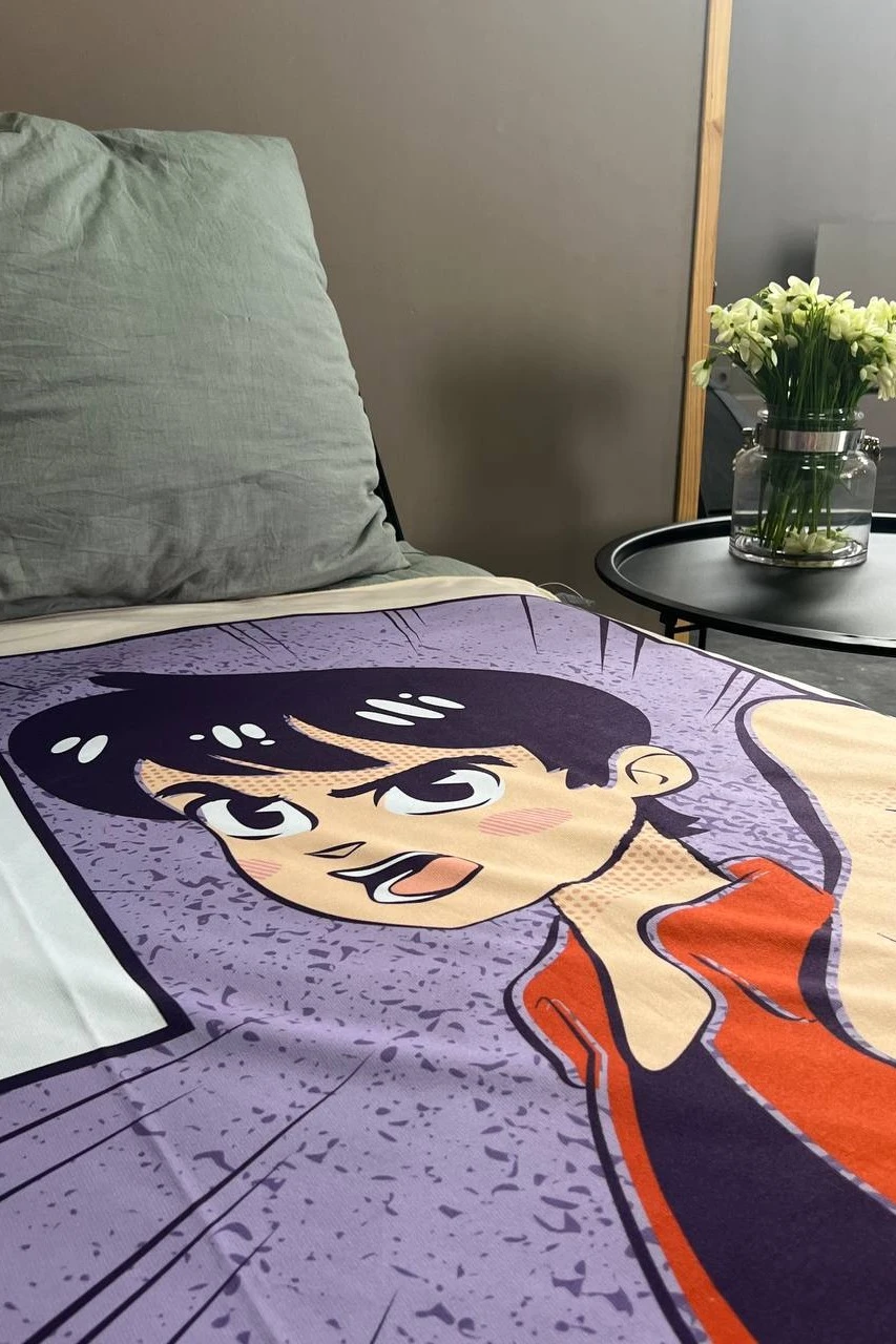 Плед Молли из футера 145х200 см, с полной запечаткой#3