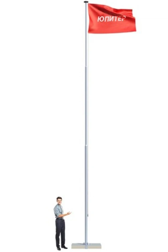 Арендовать флагшток из алюминия с закрытым механизмом 9 м (покраска)