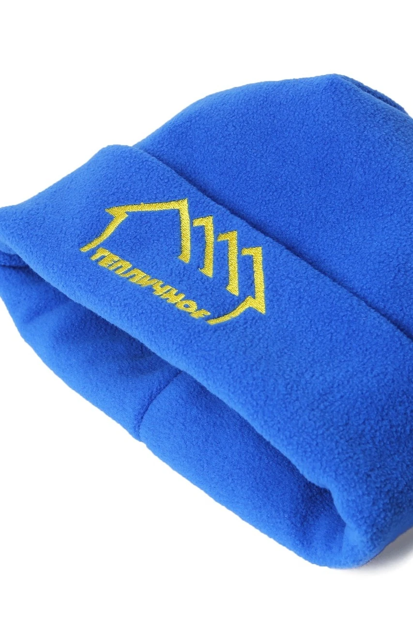 Шапка Вэст флисовая двухслойная взрослая, однотонная "Greenhouse" синяя#2