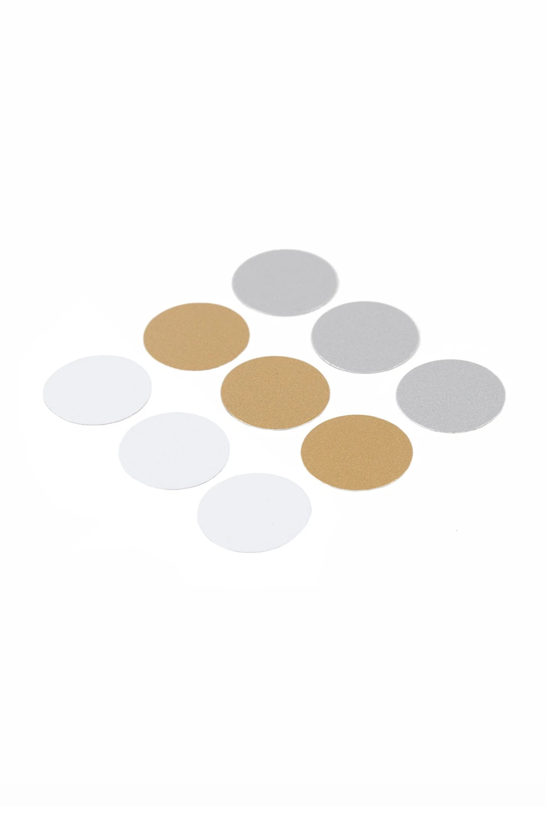 Вкладыш перламутр односторонний 25 мм 0,45 мм 50 шт, серебро#2