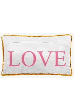 Подушка с кантом 30х50 см, с принтом "Love"#1 Подушка с кантом 30х50 см, с принтом "Love"#1