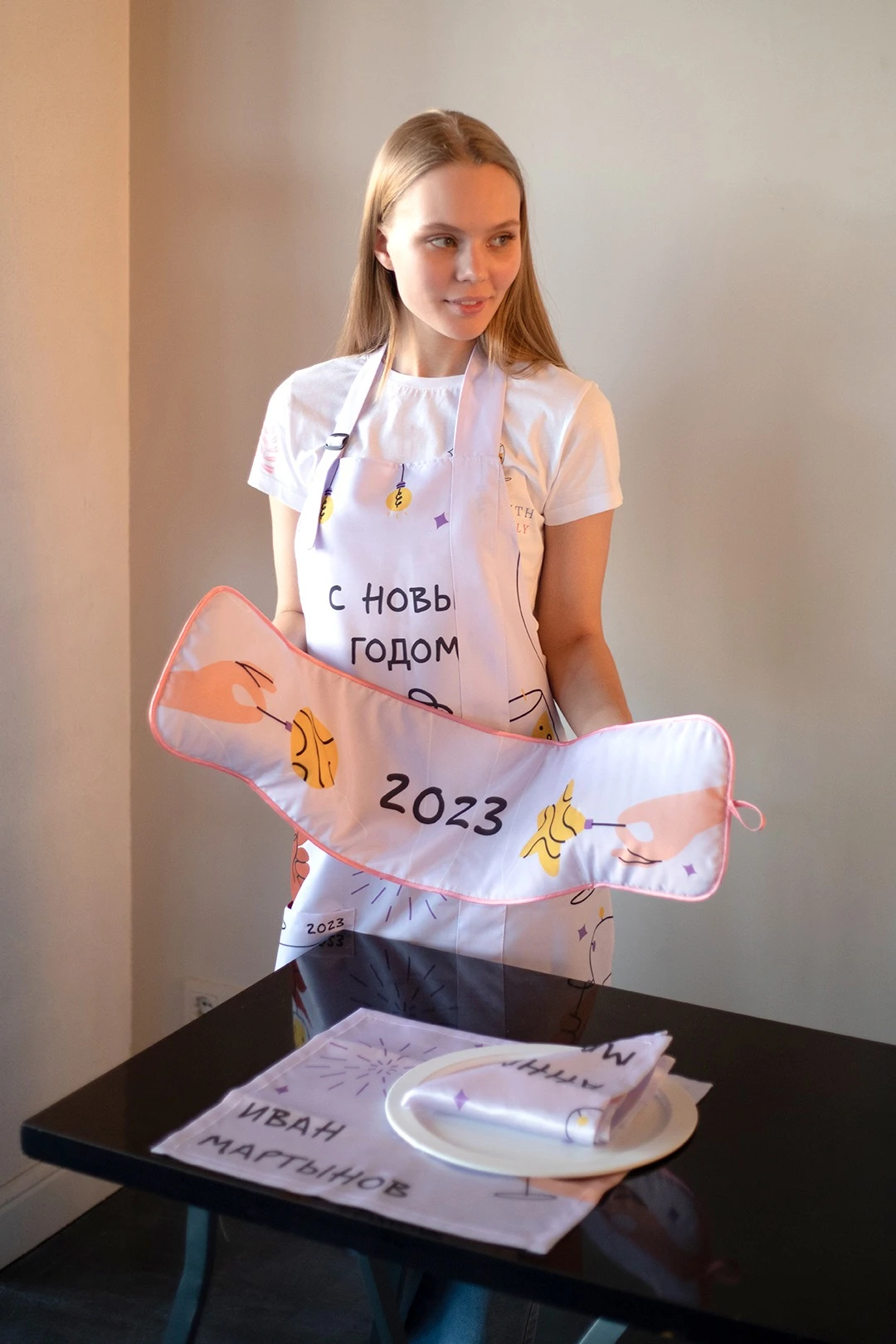 Салфетка квадратная 40х40 см, с полной запечаткой "Personal"#2