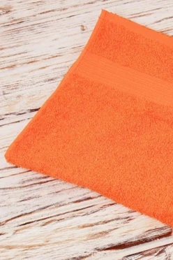 Купить полотенце махровое 50х90 см оранжевое