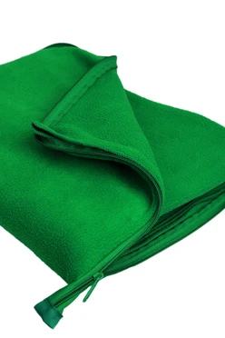 Купить зеленый плед Трансформер флисовый 120х155 см