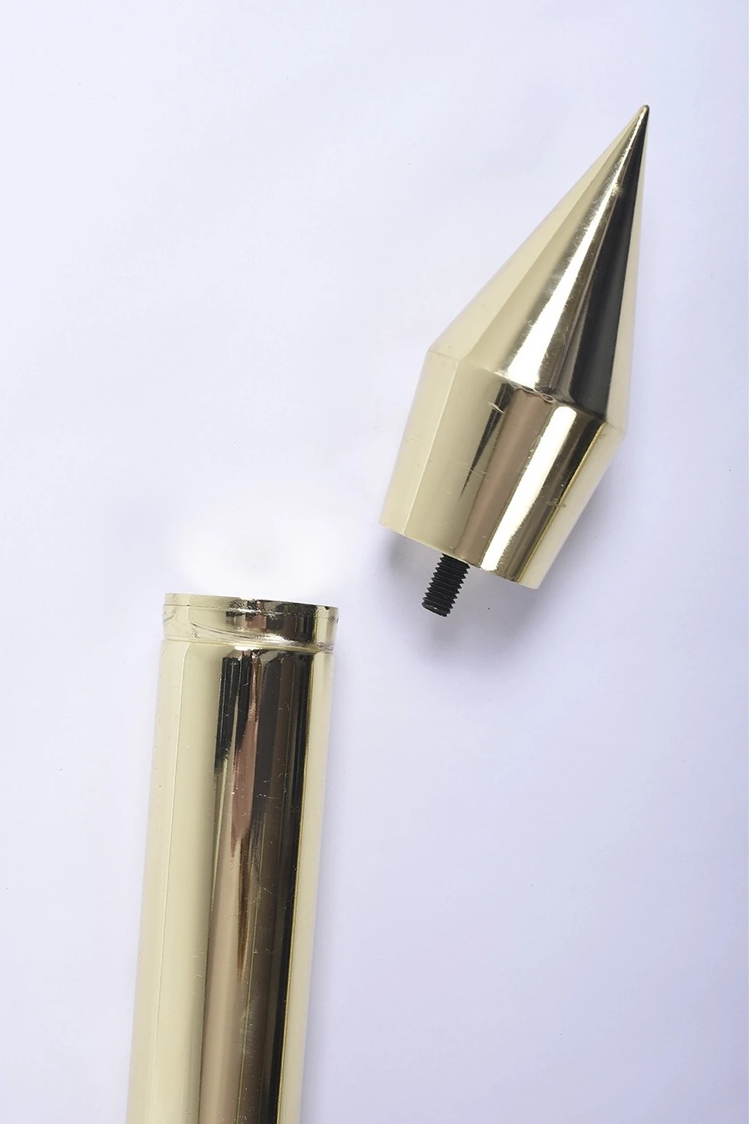 Подставка напольная с основанием Круг под золото 1 шток 2,1 метра#4