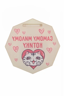 Медаль из акрила АС5013 Многоугольник 50 мм с печатью#2