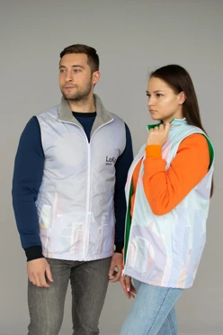 Жилет Пилот с подкладом из флиса унисекс, с полной запечаткой#2