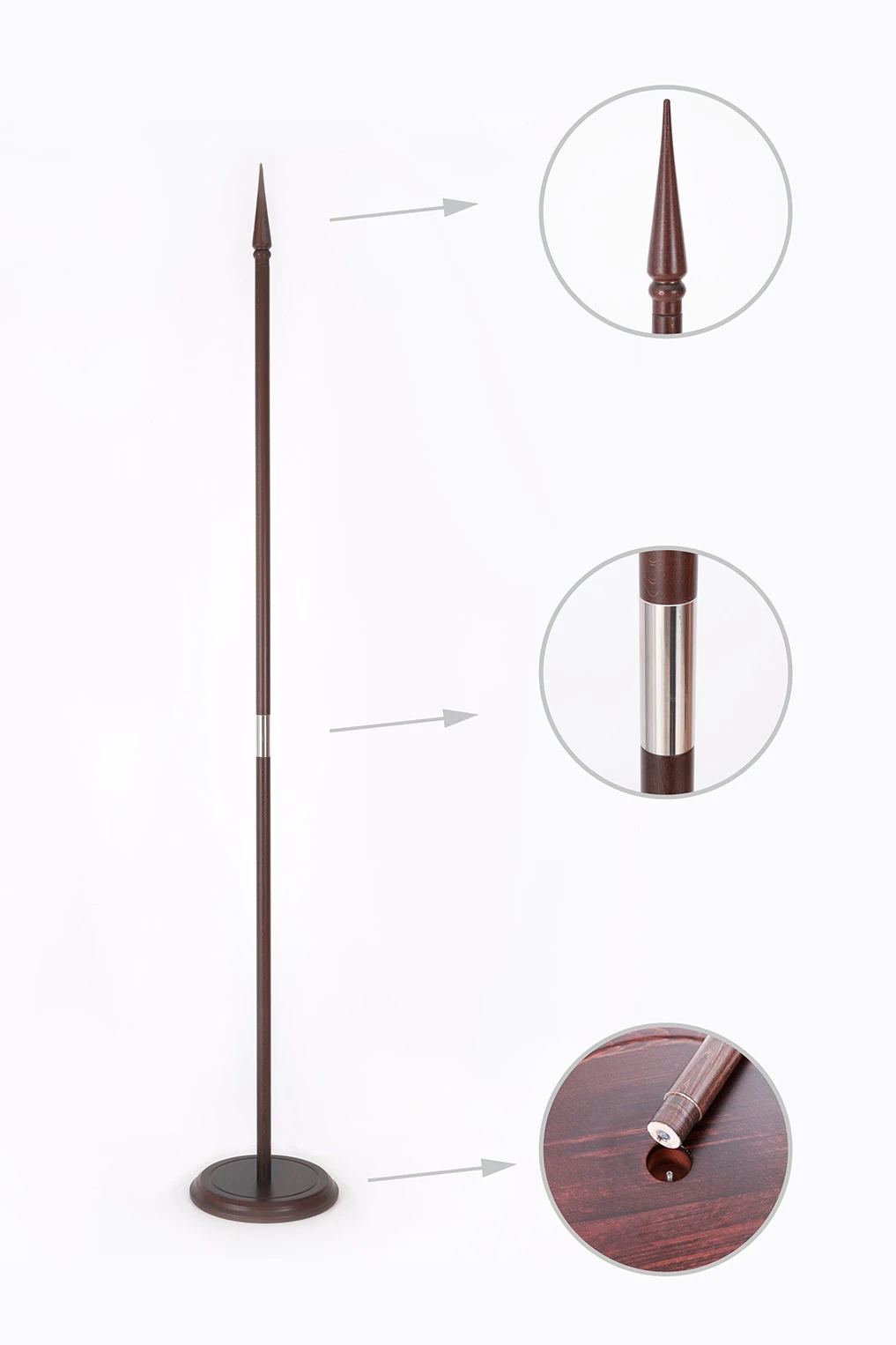 Купить подставку деревянную с основанием Шашка (бук) 1 шток 2,2 м Купить подставку деревянную с основанием Шашка (бук) 1 шток 2,2 м