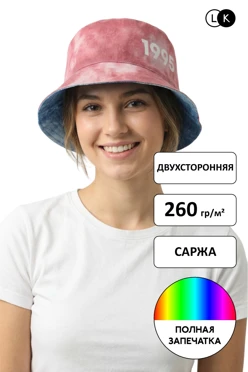 Купить панаму Фест с узкими полями полями, с полной запечаткой