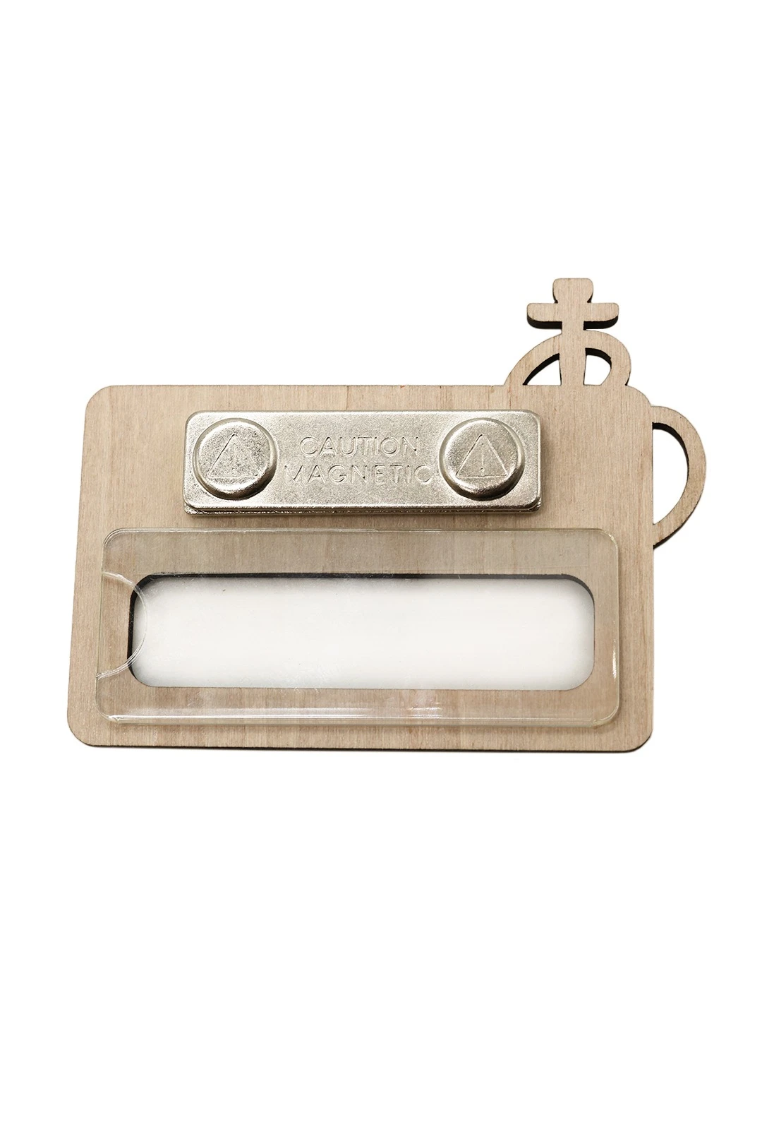 Бейдж из фанеры с гравировкой 47х73 мм "Kalyanshchik"#2