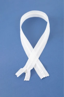 Купить молнию тип 3 потайная неразъемная 40 см, белая