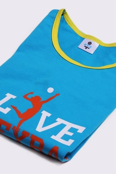 Футболка Атлетик детская однотонная "I love volleyball"#1