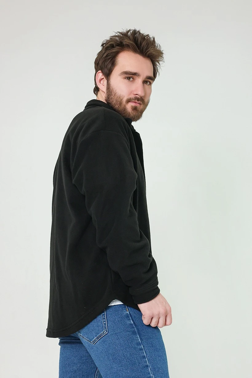 Рубашка Трэвис флисовая унисекс, однотонная#6