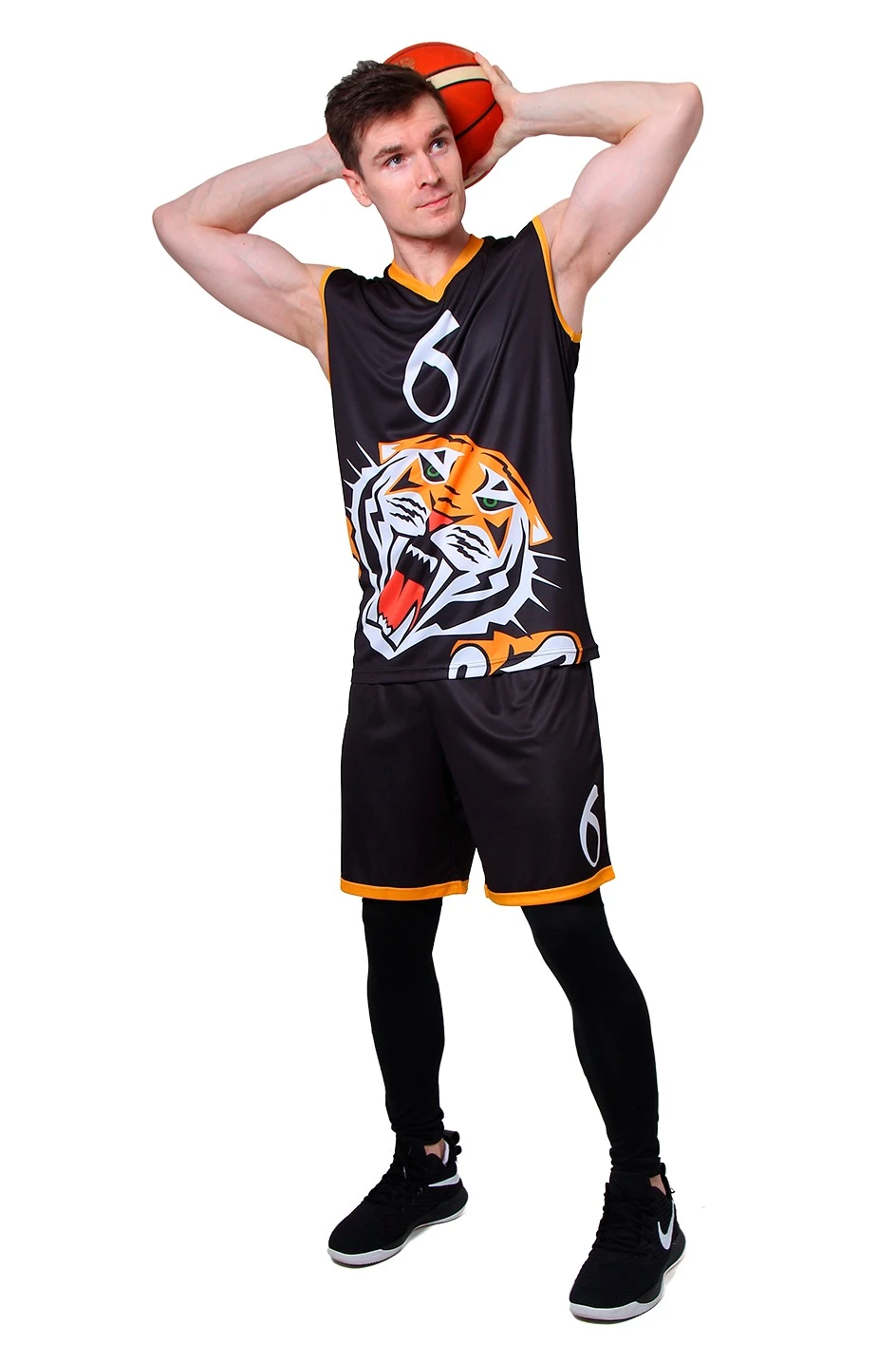 Баскетбольная форма Рассел мужская с полной запечаткой#4