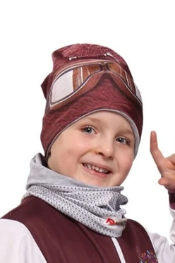 Шапка Сноу двухслойная детская, с полной запечаткой#2 Шапка Сноу двухслойная детская, с полной запечаткой#2